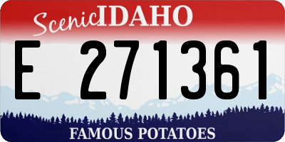 ID license plate E271361