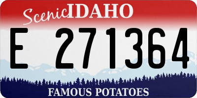ID license plate E271364