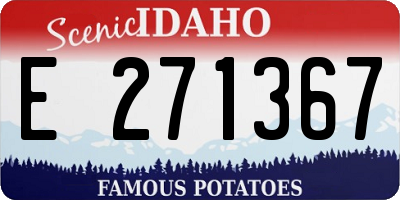 ID license plate E271367