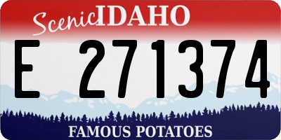 ID license plate E271374
