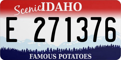 ID license plate E271376