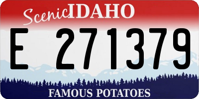 ID license plate E271379