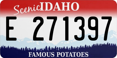 ID license plate E271397