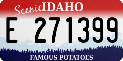 ID license plate E271399