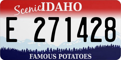 ID license plate E271428