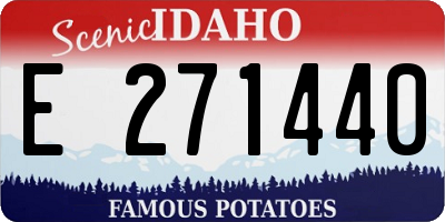 ID license plate E271440