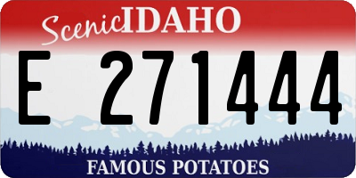 ID license plate E271444