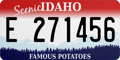 ID license plate E271456