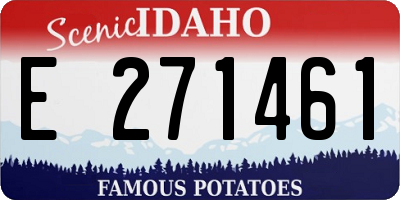 ID license plate E271461