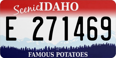 ID license plate E271469