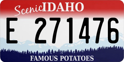 ID license plate E271476