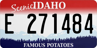 ID license plate E271484