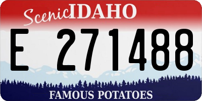 ID license plate E271488