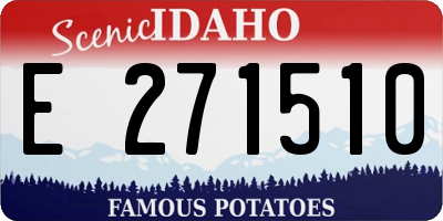 ID license plate E271510