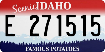 ID license plate E271515
