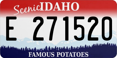 ID license plate E271520