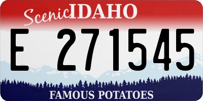 ID license plate E271545