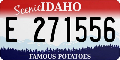 ID license plate E271556