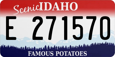 ID license plate E271570