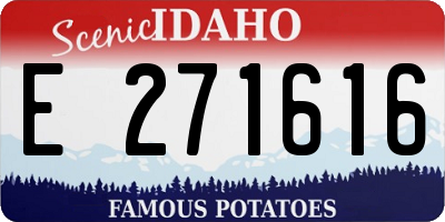 ID license plate E271616