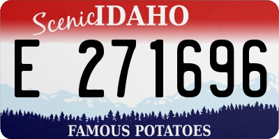 ID license plate E271696