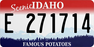 ID license plate E271714