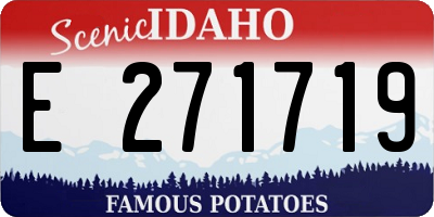 ID license plate E271719