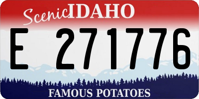 ID license plate E271776