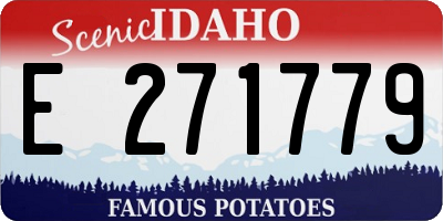 ID license plate E271779