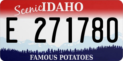 ID license plate E271780