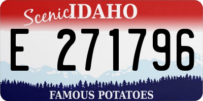 ID license plate E271796