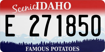 ID license plate E271850