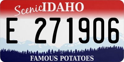 ID license plate E271906