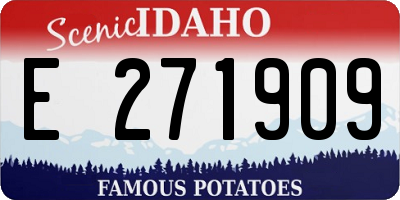ID license plate E271909