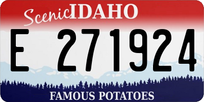 ID license plate E271924
