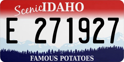 ID license plate E271927