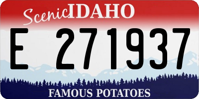 ID license plate E271937