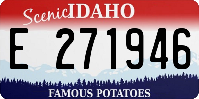 ID license plate E271946