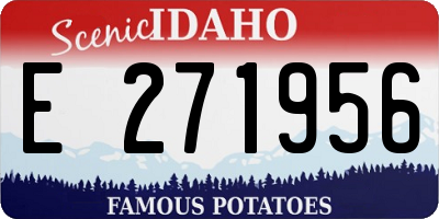 ID license plate E271956