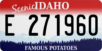 ID license plate E271960