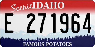 ID license plate E271964