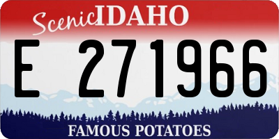 ID license plate E271966
