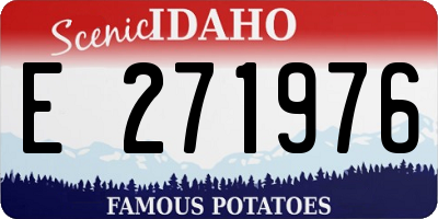 ID license plate E271976