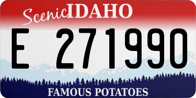 ID license plate E271990
