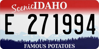 ID license plate E271994