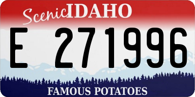 ID license plate E271996