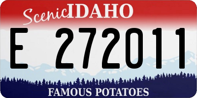 ID license plate E272011