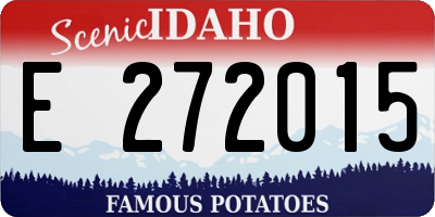 ID license plate E272015