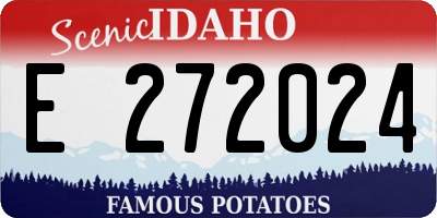 ID license plate E272024