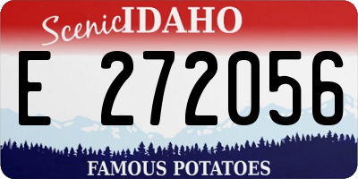 ID license plate E272056